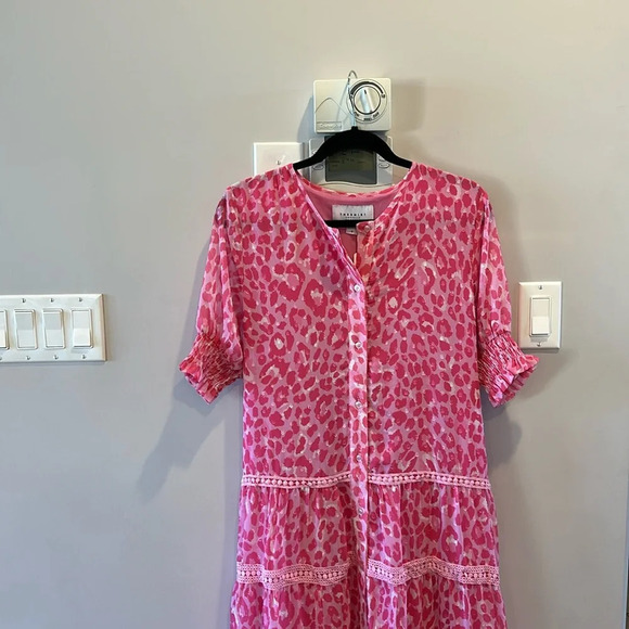 The Shirt Rochelle  Behreng Leopard Button Maxi Dress - Picture 3 of 9